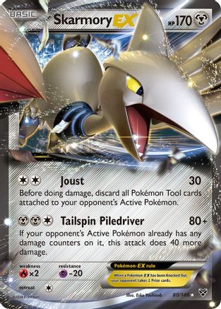 Skarmory EX 080/146 - XY Base Set Holofoil - Ultra Rare