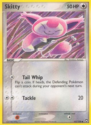 Skitty 62/108 - Power Keepers Reverse Holofoil