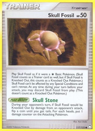 Skull Fossil 117/123 - Mysterious Treasures Reverse Holofoil