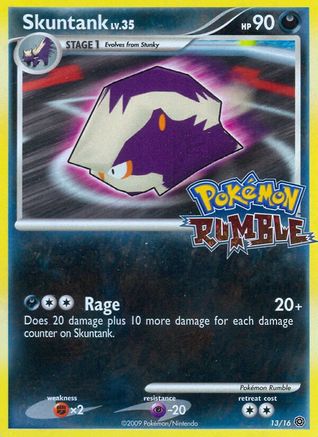 Skuntank 13/16 - Pokmon Rumble Holofoil