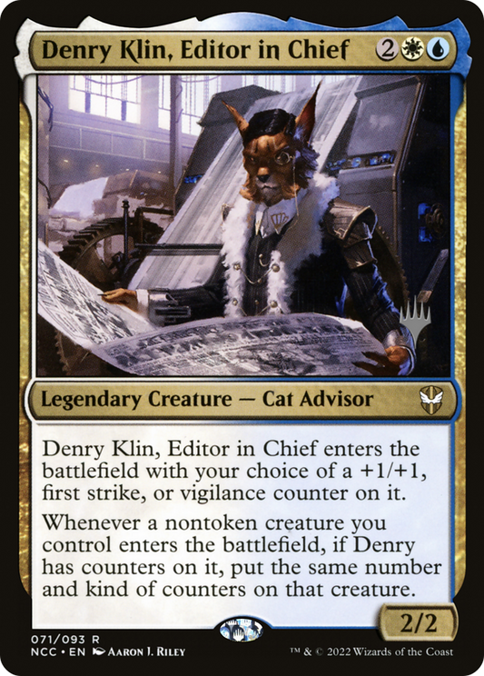 Denry Klin, Editor in Chief (PNCC-71P) - New Capenna Commander Promos Foil