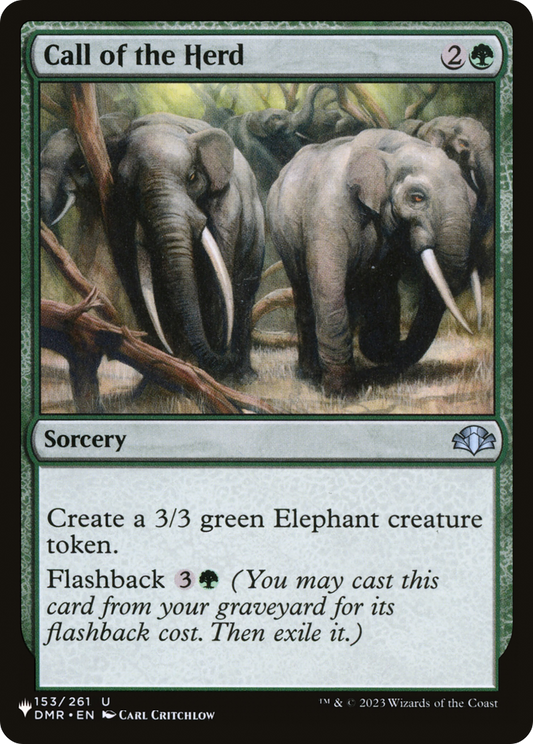 Call of the Herd (LIST-DMR-153) - The List
