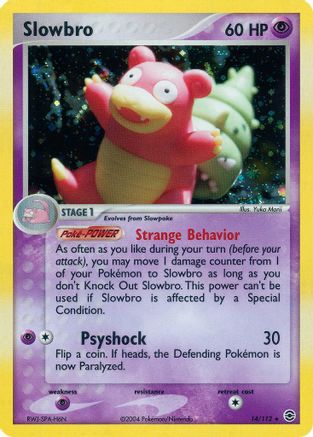 Slowbro 14/112 - FireRed & LeafGreen Holofoil