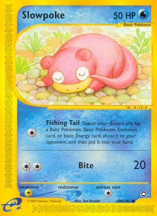 Slowpoke 108/147 - Aquapolis