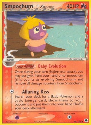 Smoochum δ 64/101 - Dragon Frontiers Reverse Holofoil