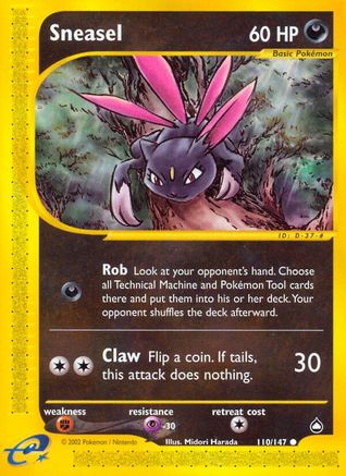 Sneasel 110/147 - Aquapolis Reverse Holofoil