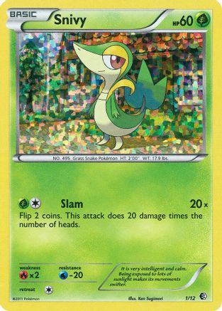 Snivy 1/12 - McDonalds Collection 2011 Holofoil