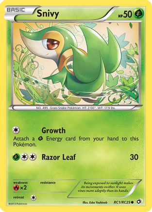 Snivy RC1/113 - Legendary Treasures Holofoil