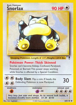 Snorlax 64/110 - Legendary Collection Reverse Holofoil