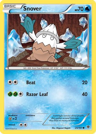 Snover 25/101 - Plasma Blast Reverse Holofoil