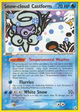 Snow-cloud Castform 25/101 - Hidden Legends Reverse Holofoil