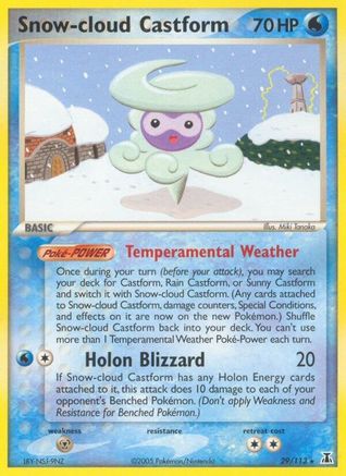 Snow-cloud Castform 29/113 - Delta Species