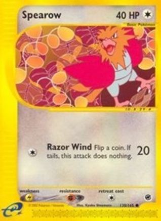 Spearow 130/165 - Expedition Base Set Reverse Holofoil