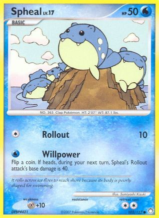 Spheal 102/123 - Mysterious Treasures Reverse Holofoil