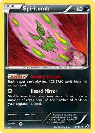 Spiritomb 87/113 - Legendary Treasures Reverse Holofoil