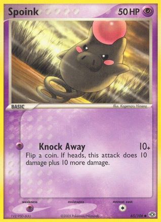 Spoink 65/106 - Emerald Reverse Holofoil