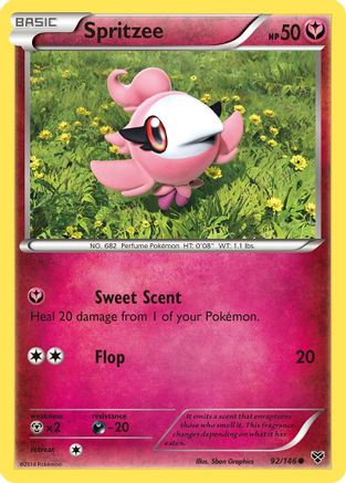 Spritzee 92/146 - XY Reverse Holofoil