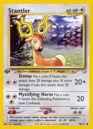 Stantler 076/111 - Neo Genesis 1st Edition - Common