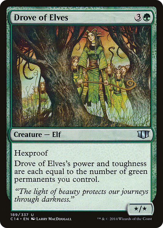 Drove of Elves (C14-189) - Commander 2014