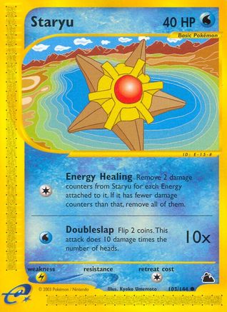 Staryu (103) 103 - Skyridge Reverse Holofoil - Common