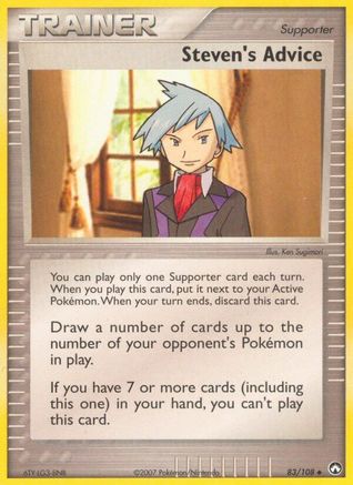 Steven's Advice 83/108 - Power Keepers Reverse Holofoil