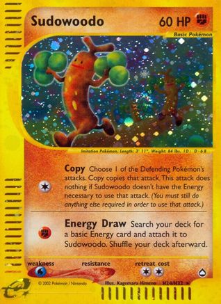 Sudowoodo H24/147 - Aquapolis Holofoil