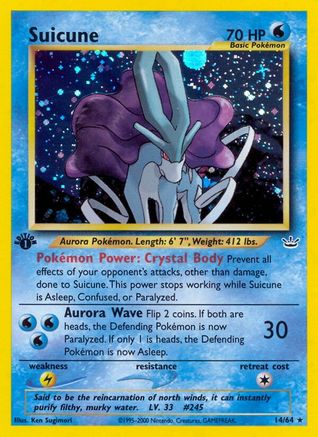 Suicune 14/64 - Neo Revelation 1st Edition Holofoil