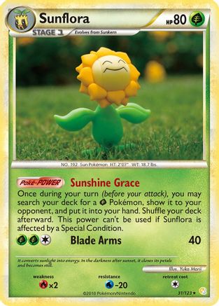 Sunflora 31/123 - HeartGold & SoulSilver Reverse Holofoil