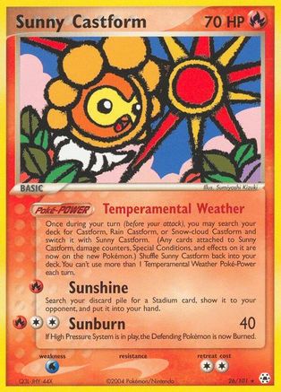 Sunny Castform 26/101 - Hidden Legends Reverse Holofoil