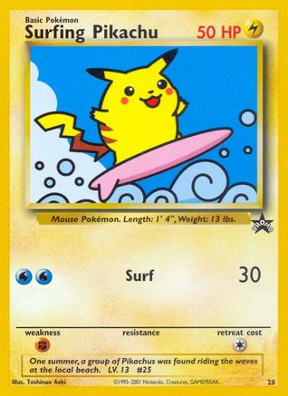 Surfing Pikachu 28/53 - Wizards Black Star Promos