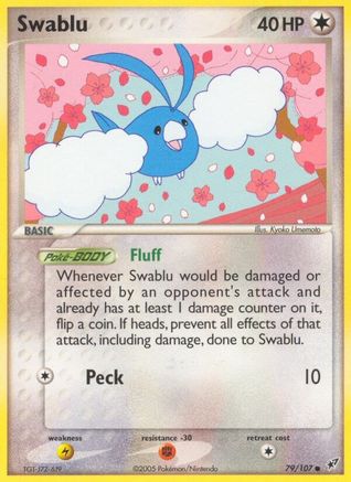 Swablu - 079/107 - Deoxys Reverse Holofoil