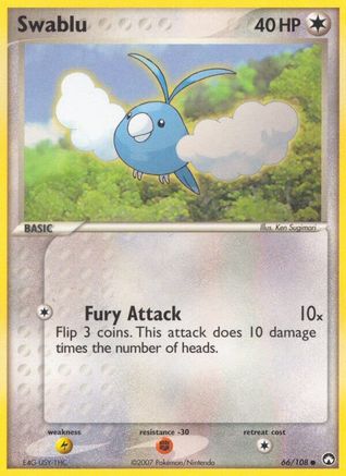 Swablu 66/108 - Power Keepers Reverse Holofoil