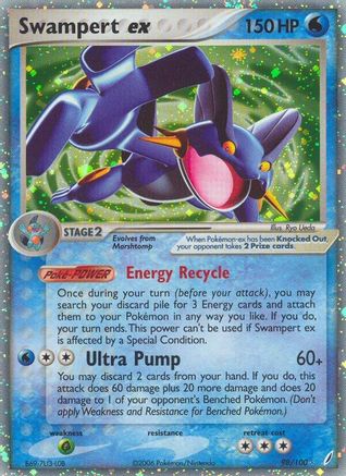 Swampert ex - 098/100 - Crystal Guardians Holofoil