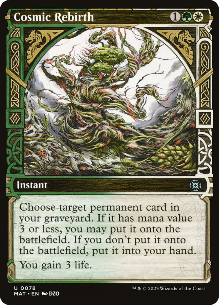Cosmic Rebirth (Showcase) (MAT-078) - March of the Machine: The Aftermath: (Showcase) Foil