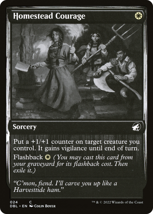 Homestead Courage (DBL-024) - Innistrad: Double Feature Foil