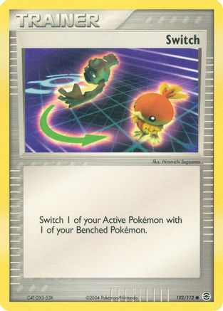 Switch 102/112 - FireRed & LeafGreen Reverse Holofoil