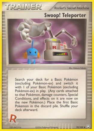 Swoop! Teleporter 092 - Team Rocket Returns Reverse Holofoil - Uncommon