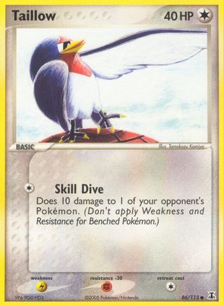 Taillow - 086/113 - Delta Species Reverse Holofoil