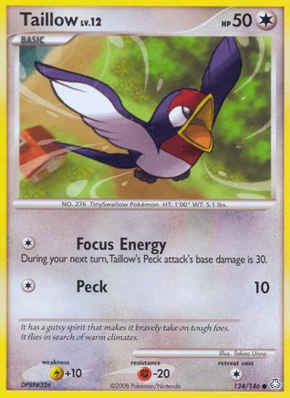 Taillow (124/146) - Legends Awakened  - Common
