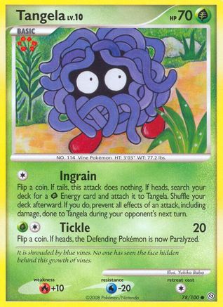 Tangela (78/100) - Stormfront Reverse Holofoil - Common