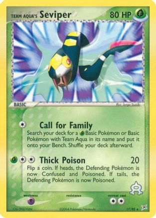 Team Aqua's Seviper - 017/95 - Team Magma vs Team Aqua Normal