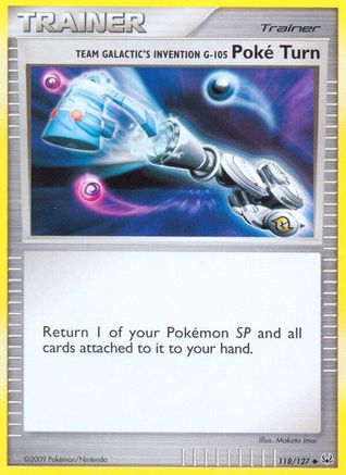 Team Galactic's Invention G-105 Poke Turn 118/127 - Platinum Reverse Holofoil - Uncommon