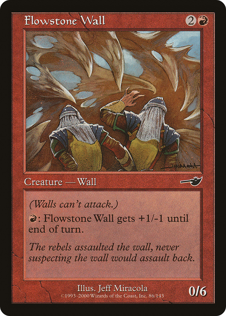 Flowstone Wall (NEM-086) - Nemesis Foil