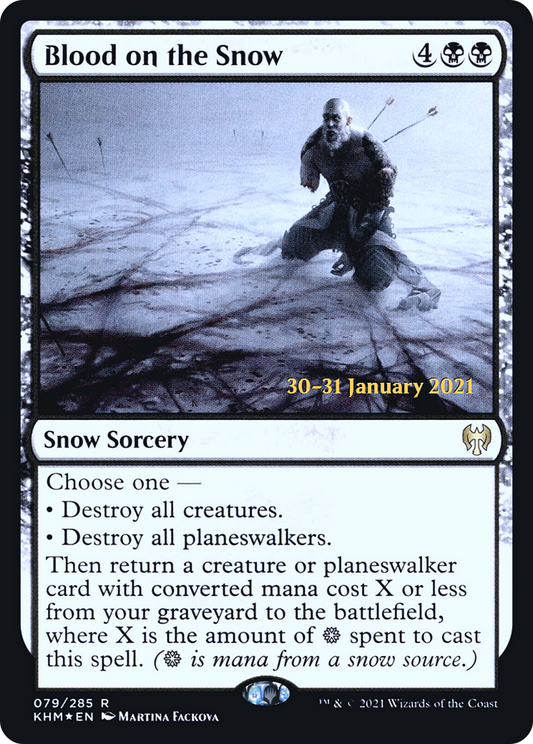 Blood on the Snow (PKHM-79S) - Kaldheim Promos: (snow) Foil