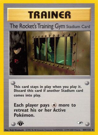 The Rocket's Training Gym 104/132 - Gym Heroes 1st Edition