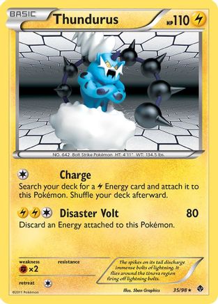 Thundurus 35/98 - Emerging Powers Reverse Holofoil