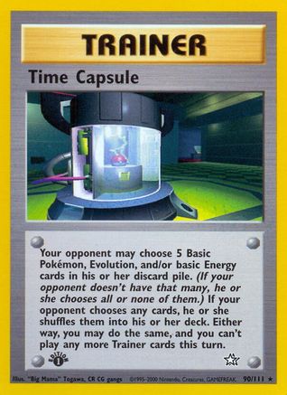 Time Capsule (90/111) - Neo Genesis 1st Edition - Rare