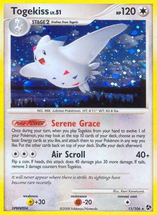 Togekiss (11/106) - Great Encounters Reverse Holofoil - Holo Rare