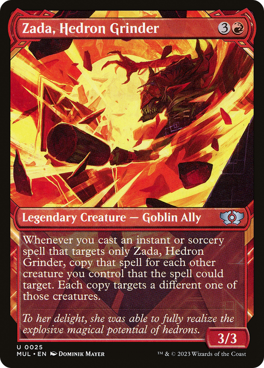 Zada, Hedron Grinder (MUL-025) - Multiverse Legends: (Showcase) Foil