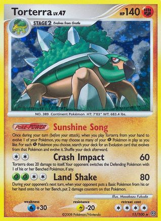 Torterra - 011/100 - Stormfront Reverse Holofoil